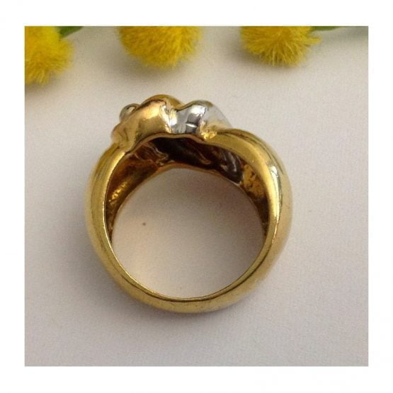 Anello in oro giallo / bianco / rosa 18kt - gr. 8.83