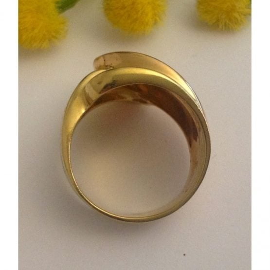 Anello in oro giallo / rosa 18kt - gr. 12