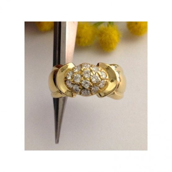 Anello in oro giallo 18kt con Cubic Zirconia - gr. 6.26