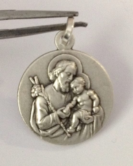 925 STERLING SILVER SAINT JOSEPH MEDAL - Image 2