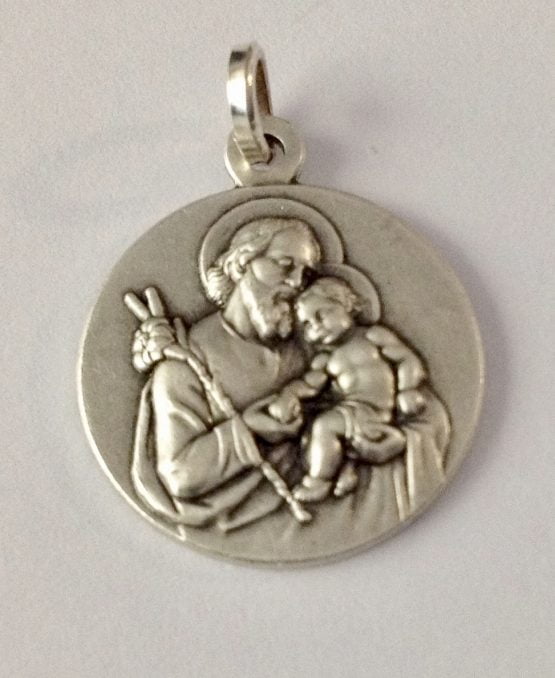 925 STERLING SILVER SAINT JOSEPH MEDAL - Image 3