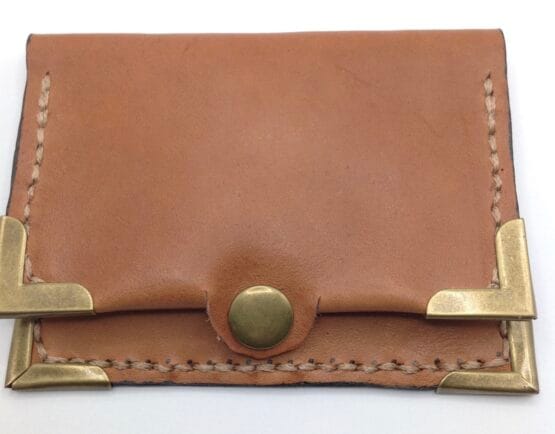 CARD AND DOCUMENT HOLDER (MAN - WOMAN) WITH TAO CROSS - MADE OF REAL LEATHER - ARTISAN PRODUCTION - Image 4